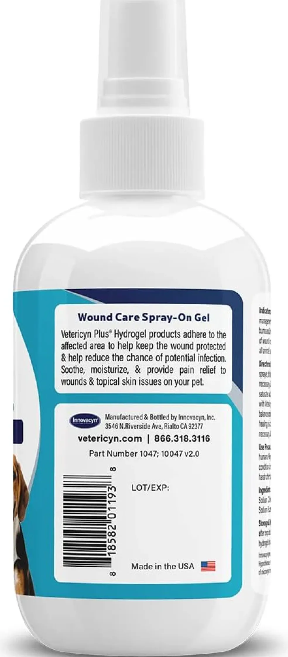 Vetericyn Plus Antimicrobial Wound & Skin Hydrogel Spray For Pets
