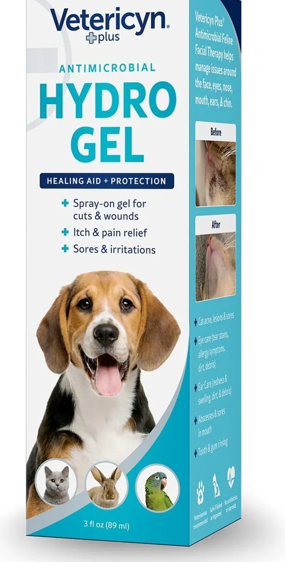 Vetericyn Plus Antimicrobial Wound & Skin Hydrogel Spray For Pets