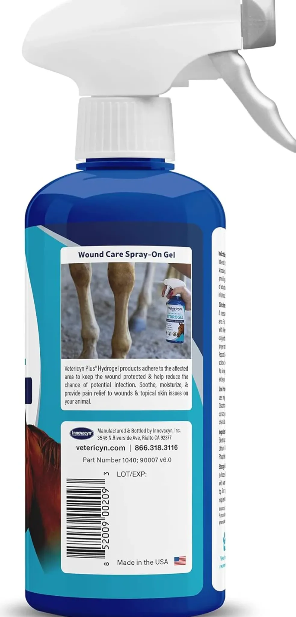Vetericyn Plus Antimicrobial Wound & Skin Hydrogel Spray For Pets
