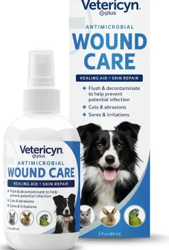 Vetericyn Plus Antimicrobial Wound & Skin Care Spray for Dogs, Cats, Horses & Small Animals