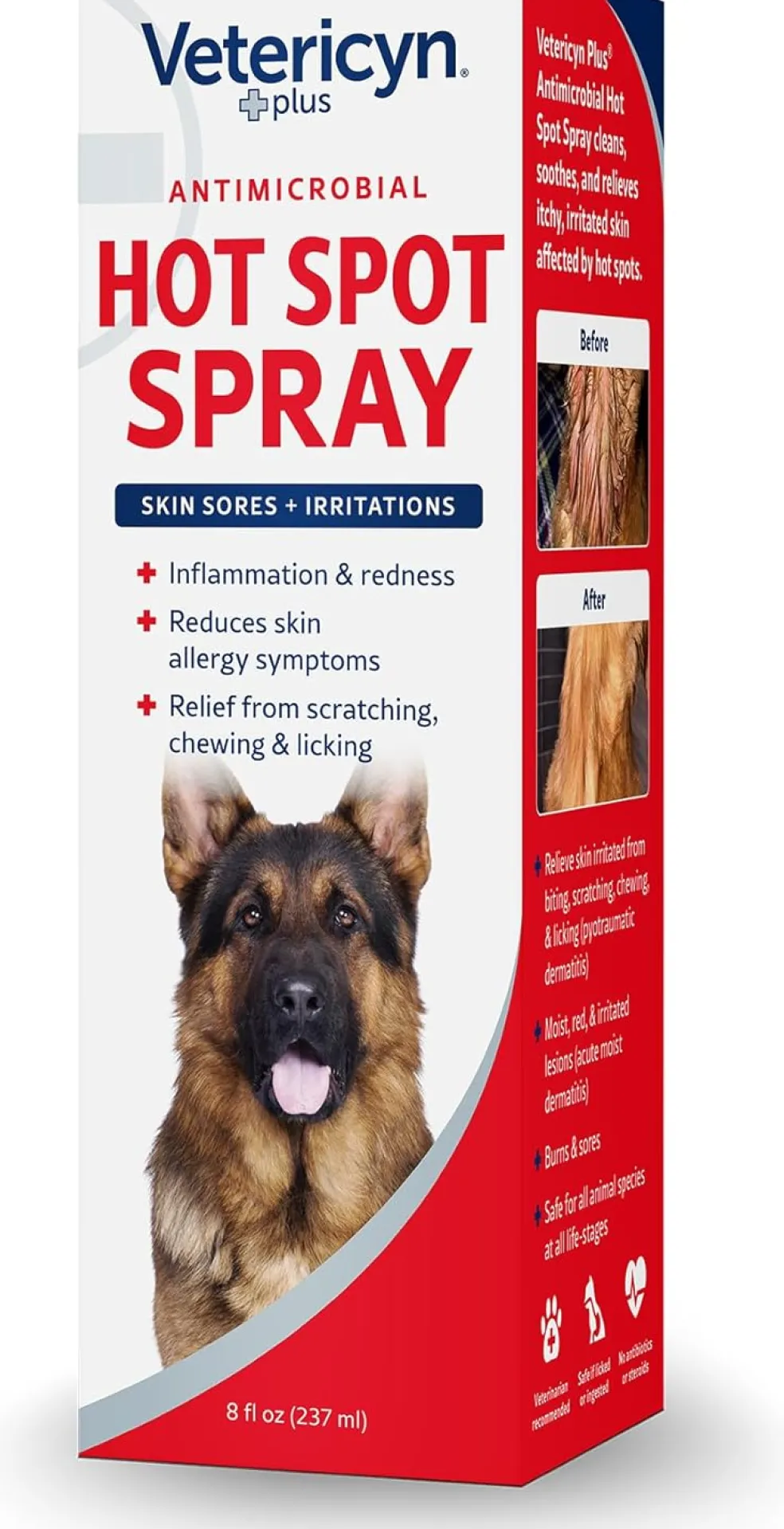 Vetericyn Plus Antimicrobial Hot Spot Spray For Dogs & Cats (8 oz)