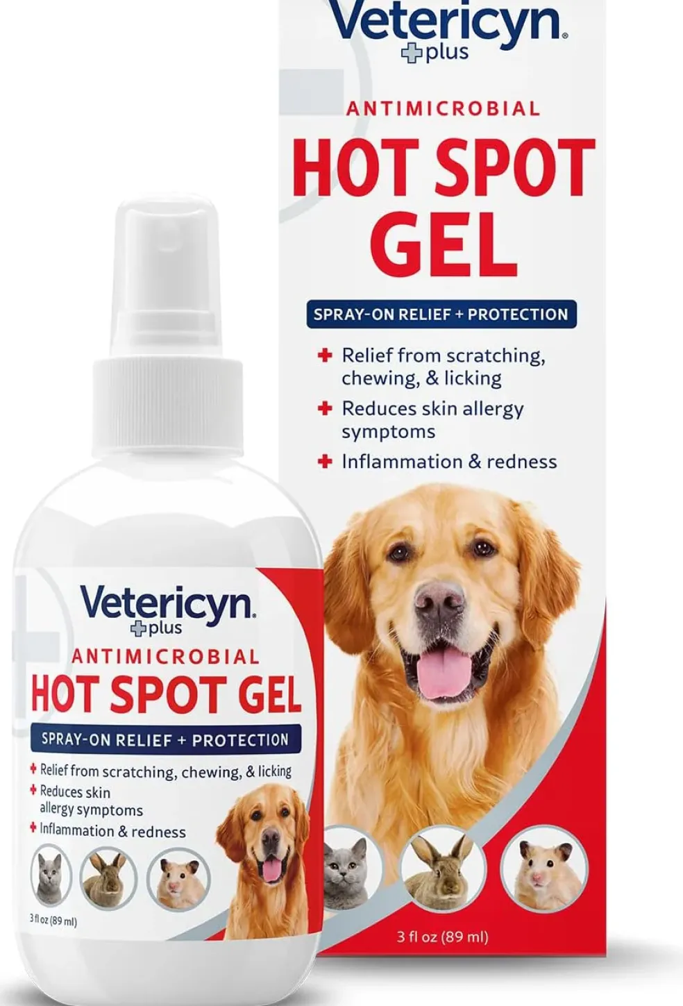 Vetericyn Plus Antimicrobial Hot Spot Spray For Dogs & Cats (3 oz)