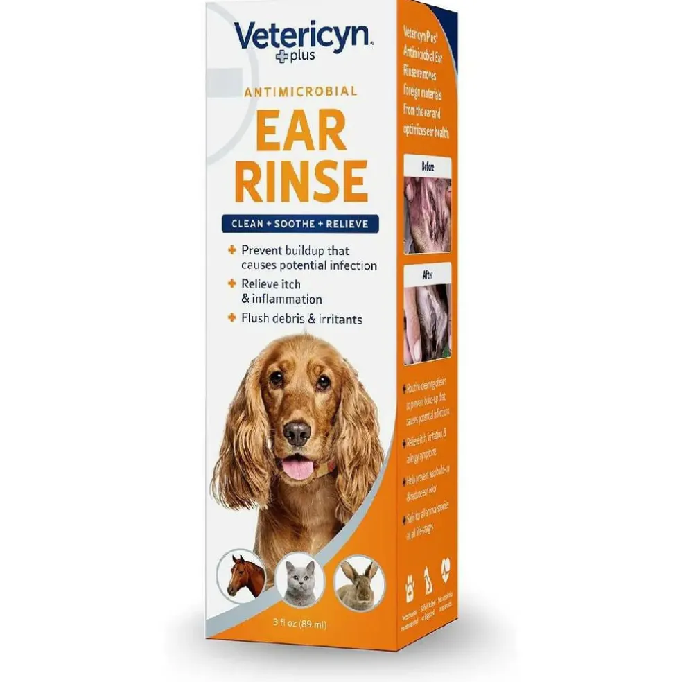 Vetericyn Plus Antimicrobial Pet Ear Rinse (3 oz)