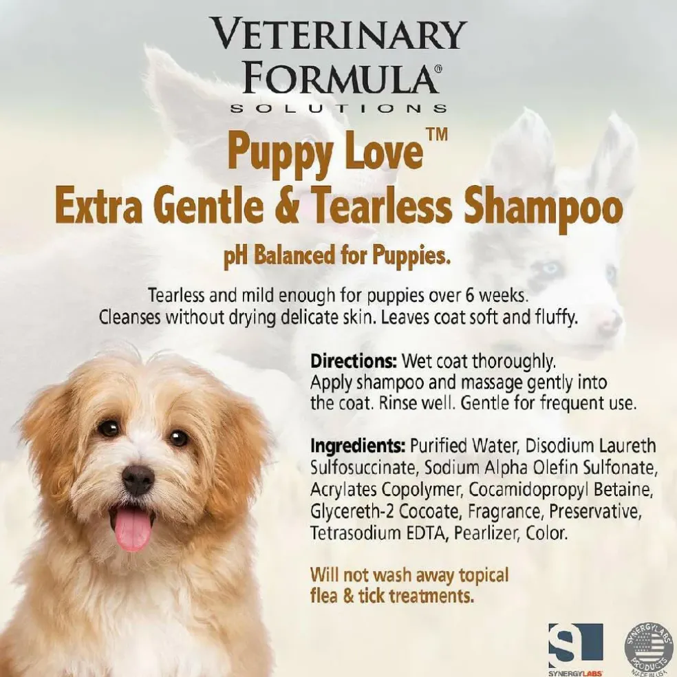 Veterinary Formula Solutions Puppy Love Gentle & Tearless Shampoo For Dogs & Cats (17 oz)