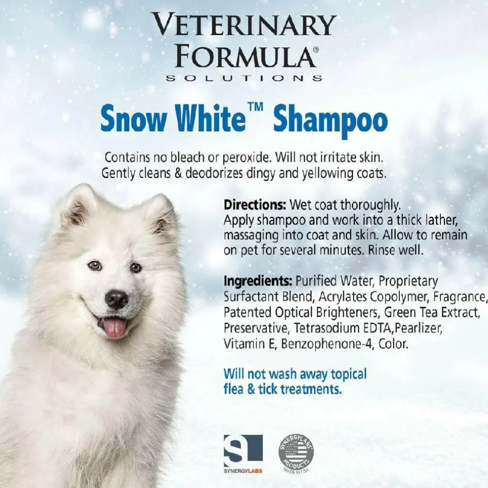 Veterinary Formula Solutions Snow White Shampoo for Dogs & Cats (17 oz)