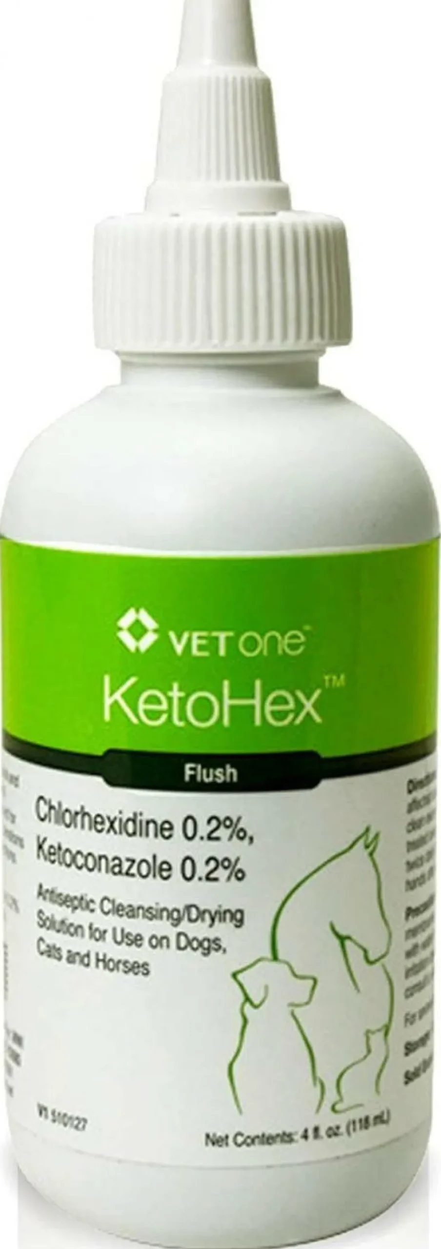 VetOne KetoHex Flush for Dogs, Cats & Horses, 4 fl oz