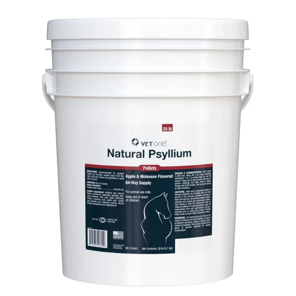VetOne Psyllium Pellets Horse Supplements – Apple & Molasses Flavor