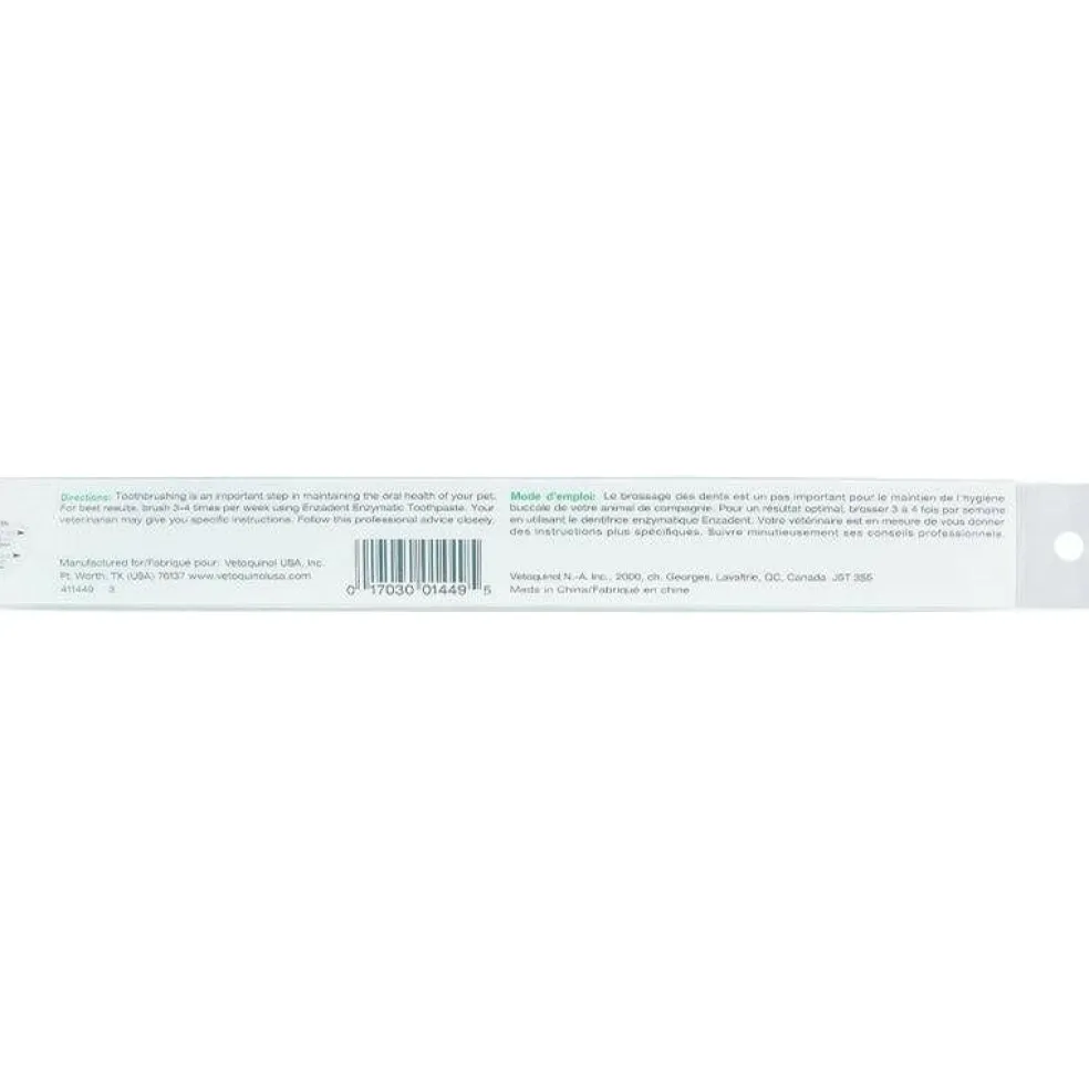 Vetoquinol Enzadent Dual-Ended Toothbrush for Dogs & Cats