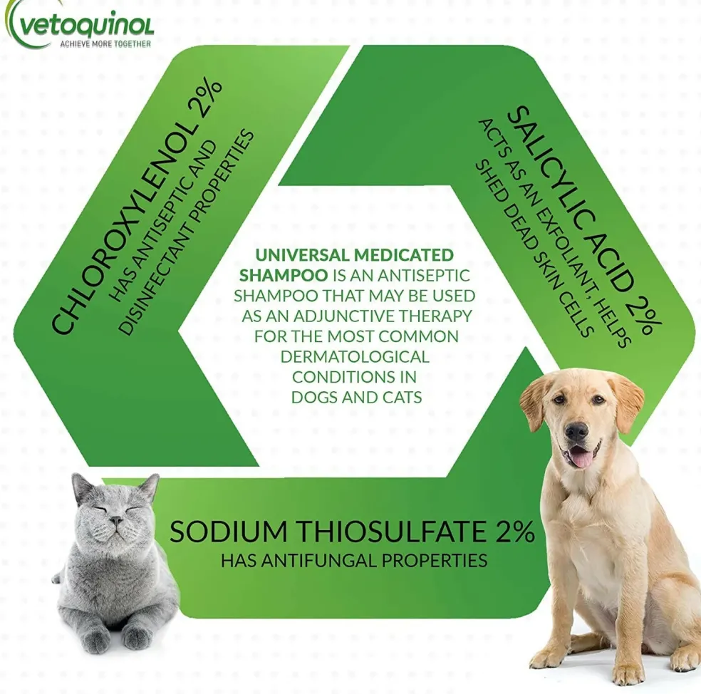 Vetoquinol Universal Medicated Shampoo for Dogs & Cats
