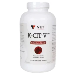 V.E.T Pharmaceuticals K-CIT-V Plus Cranberry Chewable Tablets for Dogs, 100-count