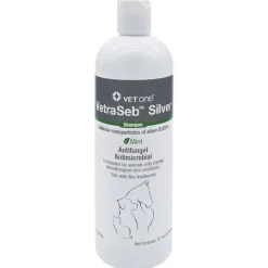 VetraSeb Silver Antimicrobial Shampoo, Mint For Dogs & Cats (16 oz)
