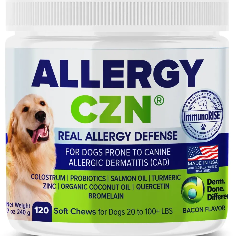 VETRIMAX Allergy CZN Bacon Flavored Supplement for Dogs, 120 count