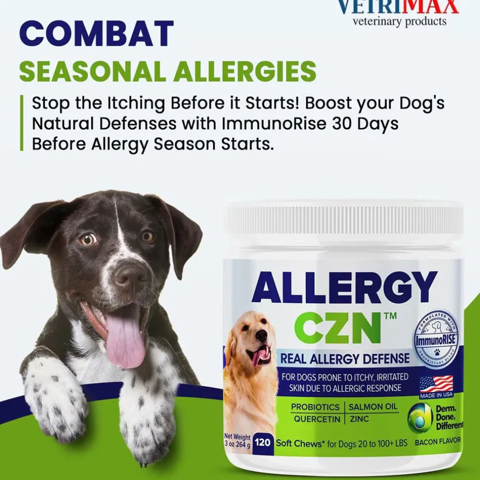 VETRIMAX Allergy CZN Bacon Flavored Supplement for Dogs, 120 count