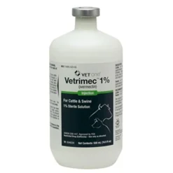 Vetrimec (Ivermectin) 1% Sterile Solution Injection for Cattle and Swine
