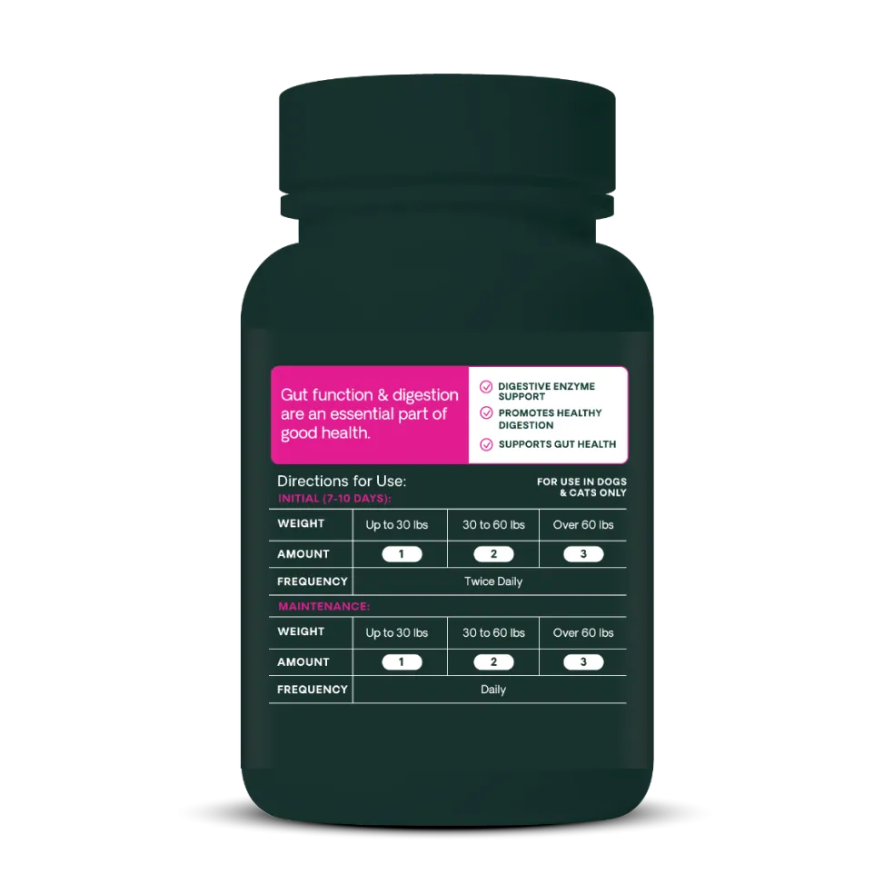 VetriScience Acetylator Digestive Supplement for Cats & Dogs (120 caps)