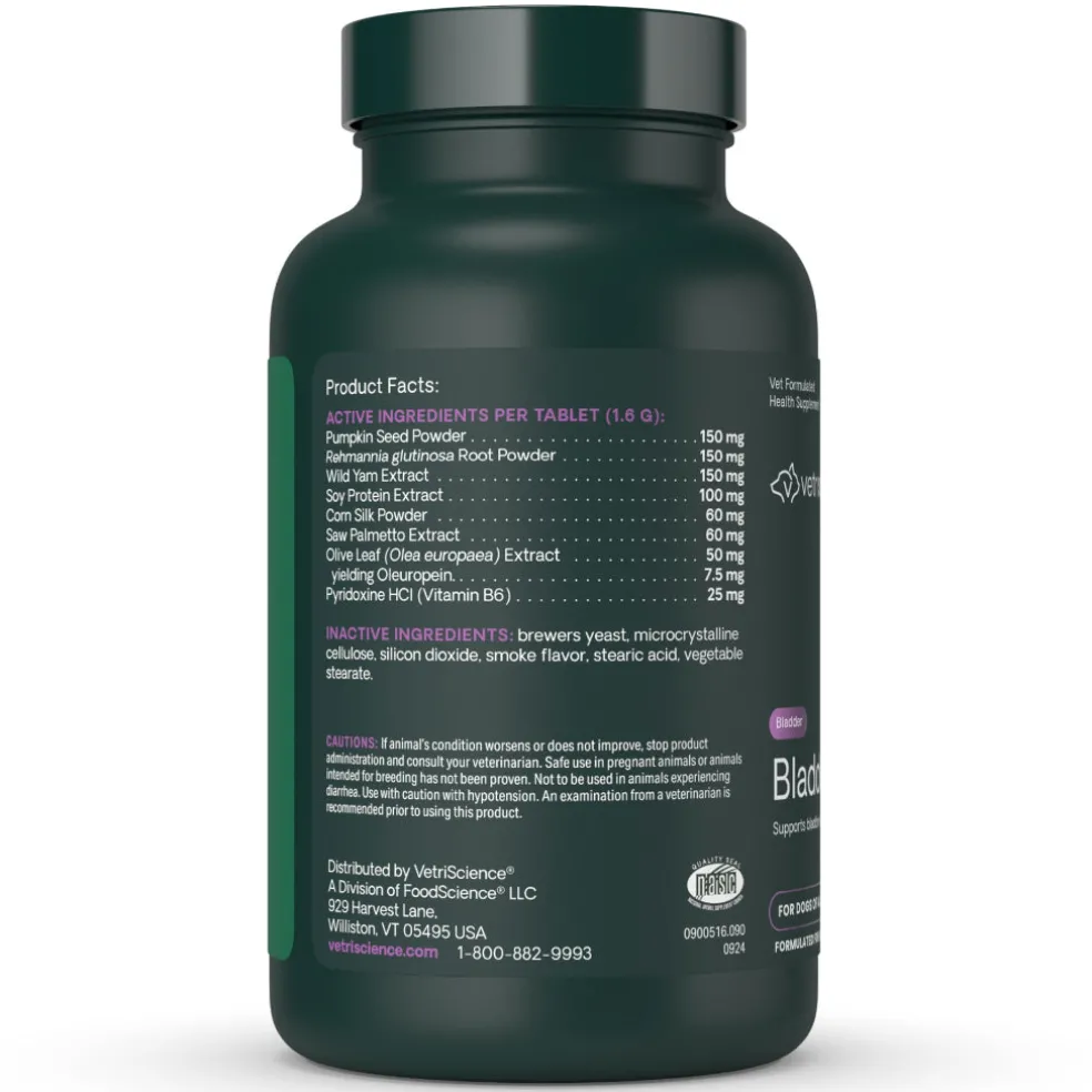 VetriScience Bladder Health Tablets for Dogs (90 Chewable Tablets)