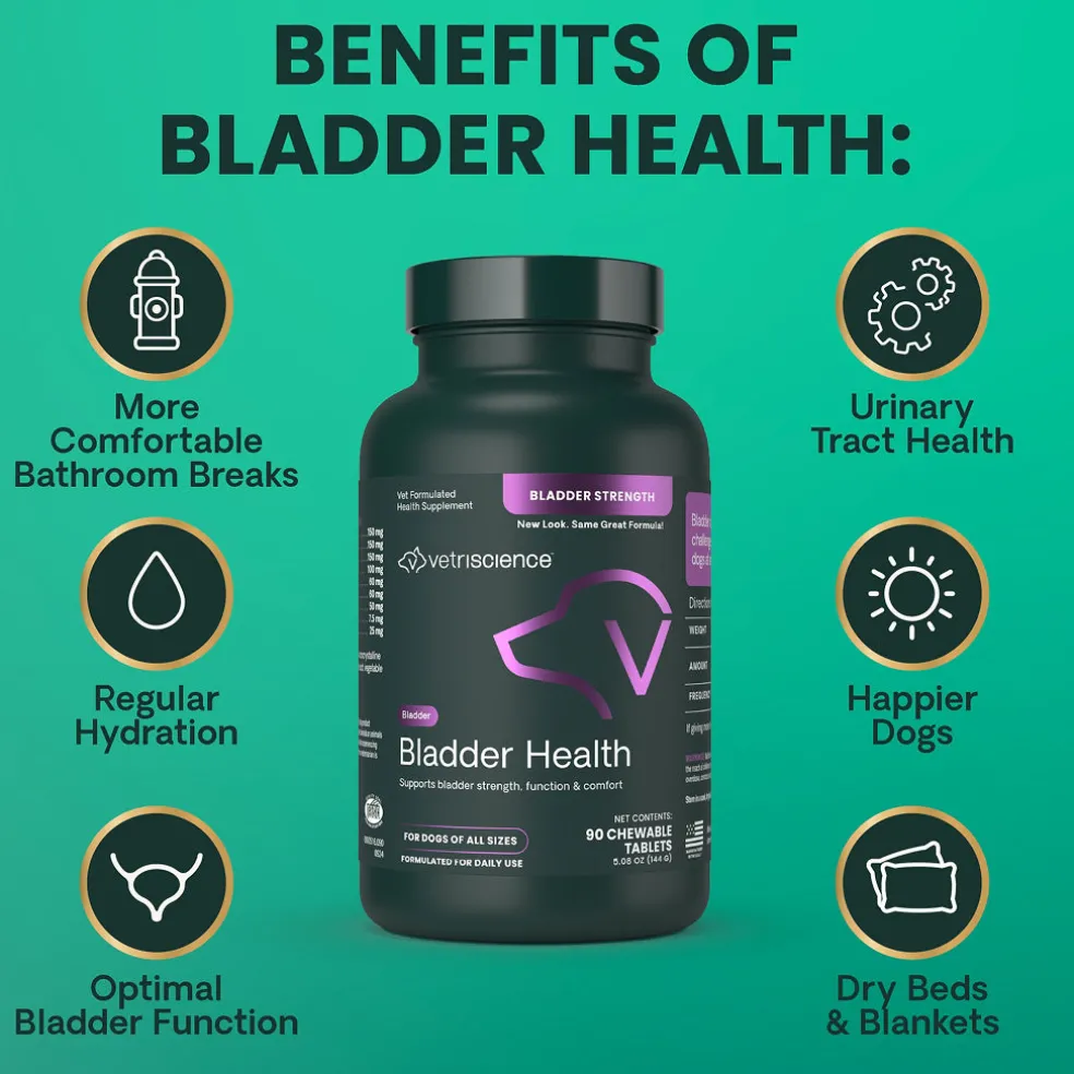 VetriScience Bladder Health Tablets for Dogs (90 Chewable Tablets)