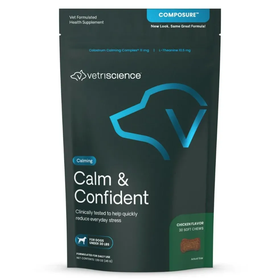 VetriScience Composure Chicken Liver Flavored Chews for Small Dogs (30ct)