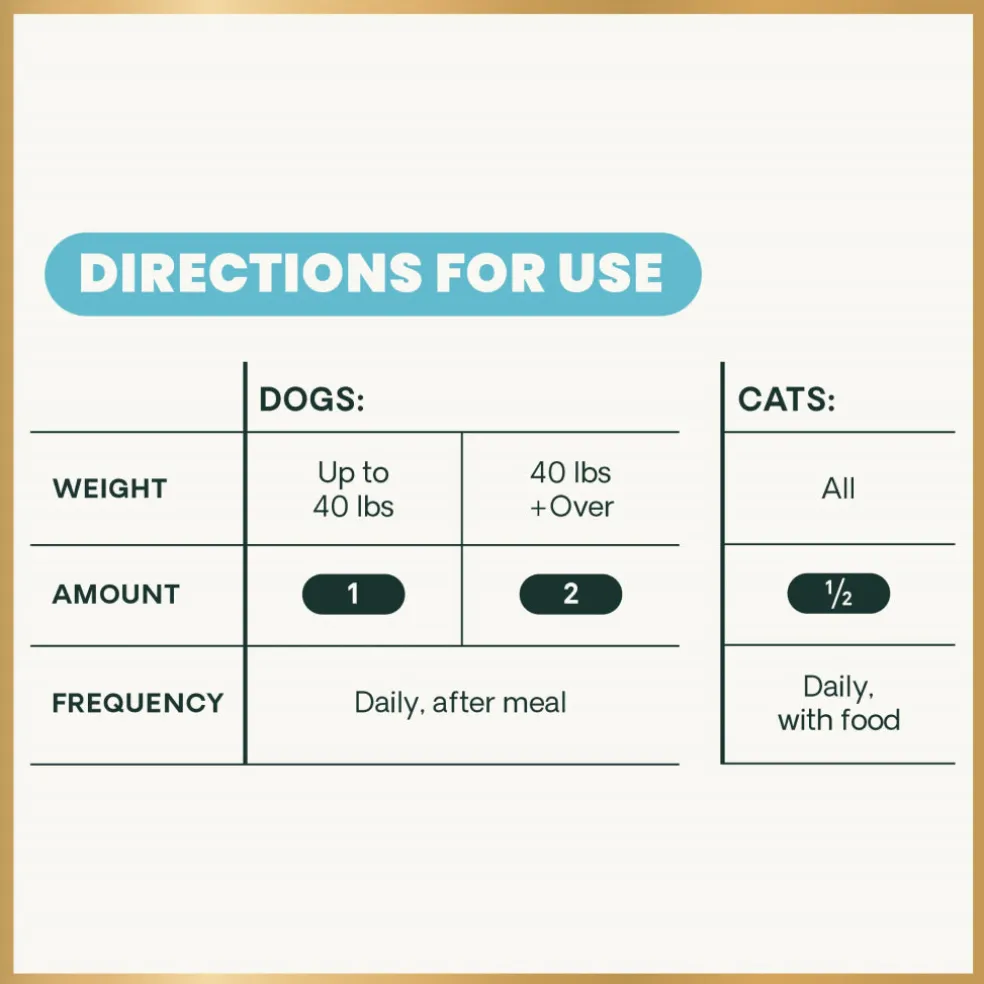 VetriScience Extra Strength Gut Health Vetri Mega Probiotic Capsules for Dogs & Cats