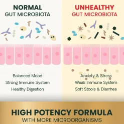 VetriScience Extra Strength Gut Health Vetri Mega Probiotic Capsules for Dogs & Cats