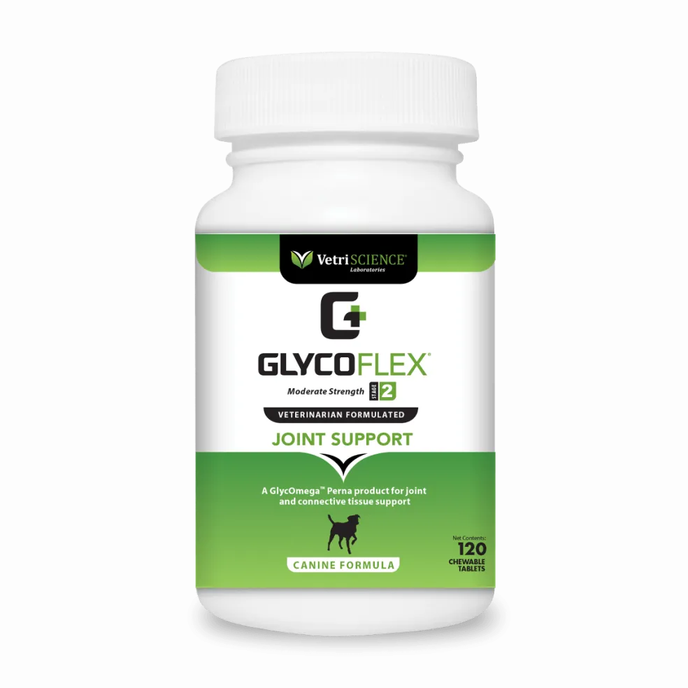 VetriScience GlycoFlex 2 Joint Supplement for Dogs (120 chewable tablets)