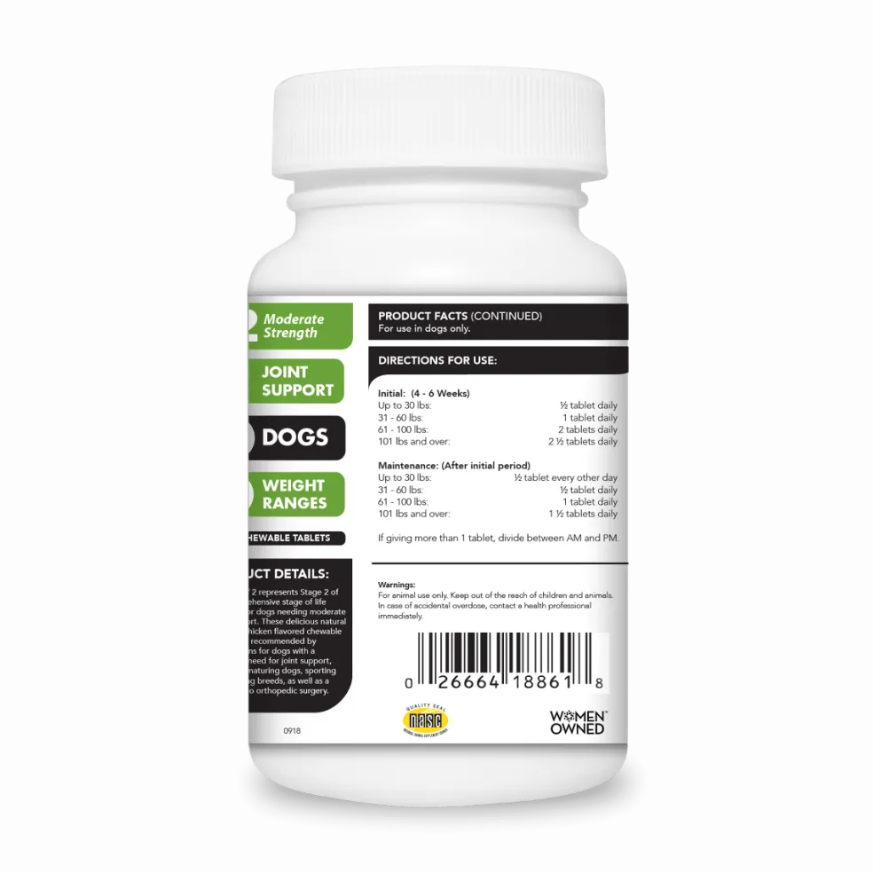 VetriScience GlycoFlex 2 Joint Supplement for Dogs (120 chewable tablets)