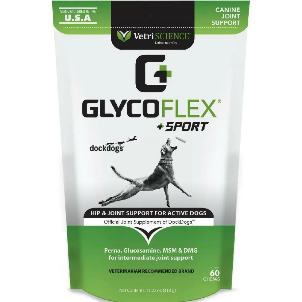 VetriScience GlycoFlex Sport Joint Supplement for Dogs (60 chews)