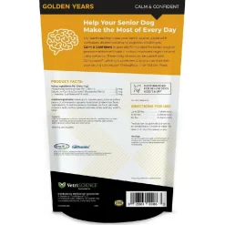 VetriScience Golden Years Calm & Confident Behavior Chew Supplement for Senior Dogs (60 chews)