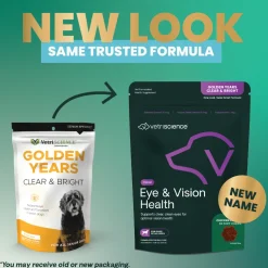VetriScience Golden Years Clear and Bright Eye Health for Senior Dogs (60 soft chews)