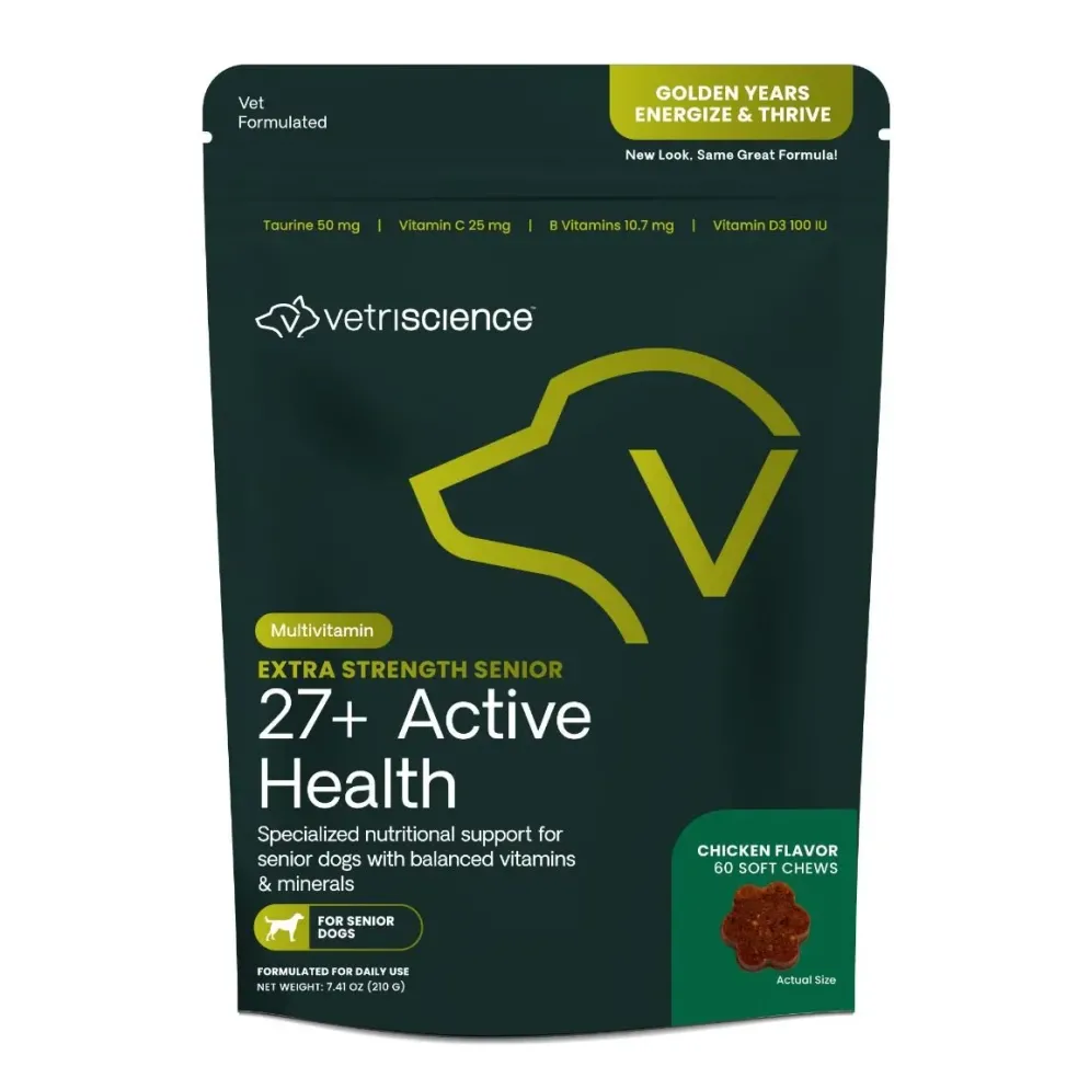 VetriScience Golden Years Energize and Thrive Multivitamin for Senior Dogs (60 soft chews)