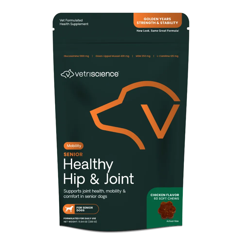 VetriScience Golden Years Strength and Stability Joint Support for Senior Dogs (60 soft chews)
