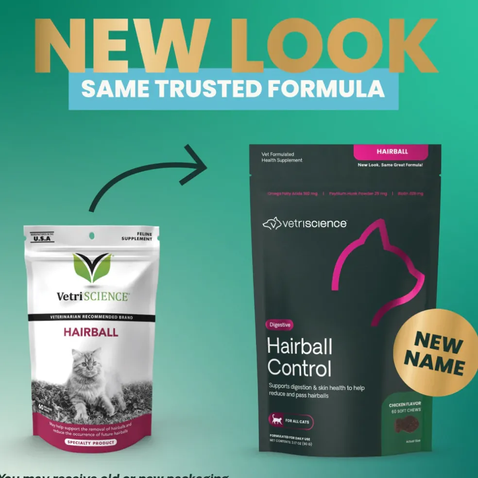 VetriScience Hairball Control Chews for Cats (60 Soft Chews)