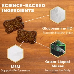 VetriScience Healthy Hip & Joint Chews for Dogs, Chicken Flavor (120 Soft Chews)