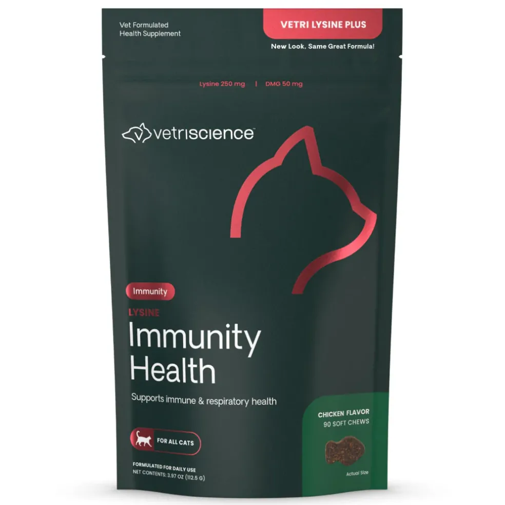 VetriScience Healthy Immunity Lysine Plus Chews for Cats
