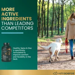 VetriScience Healthy Spine & Disc Capsule for Dogs (180 Capsules)