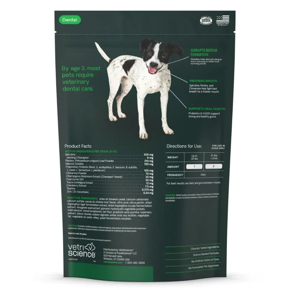 VetriScience Perio Plus Dental Chew for Dogs (30 count)