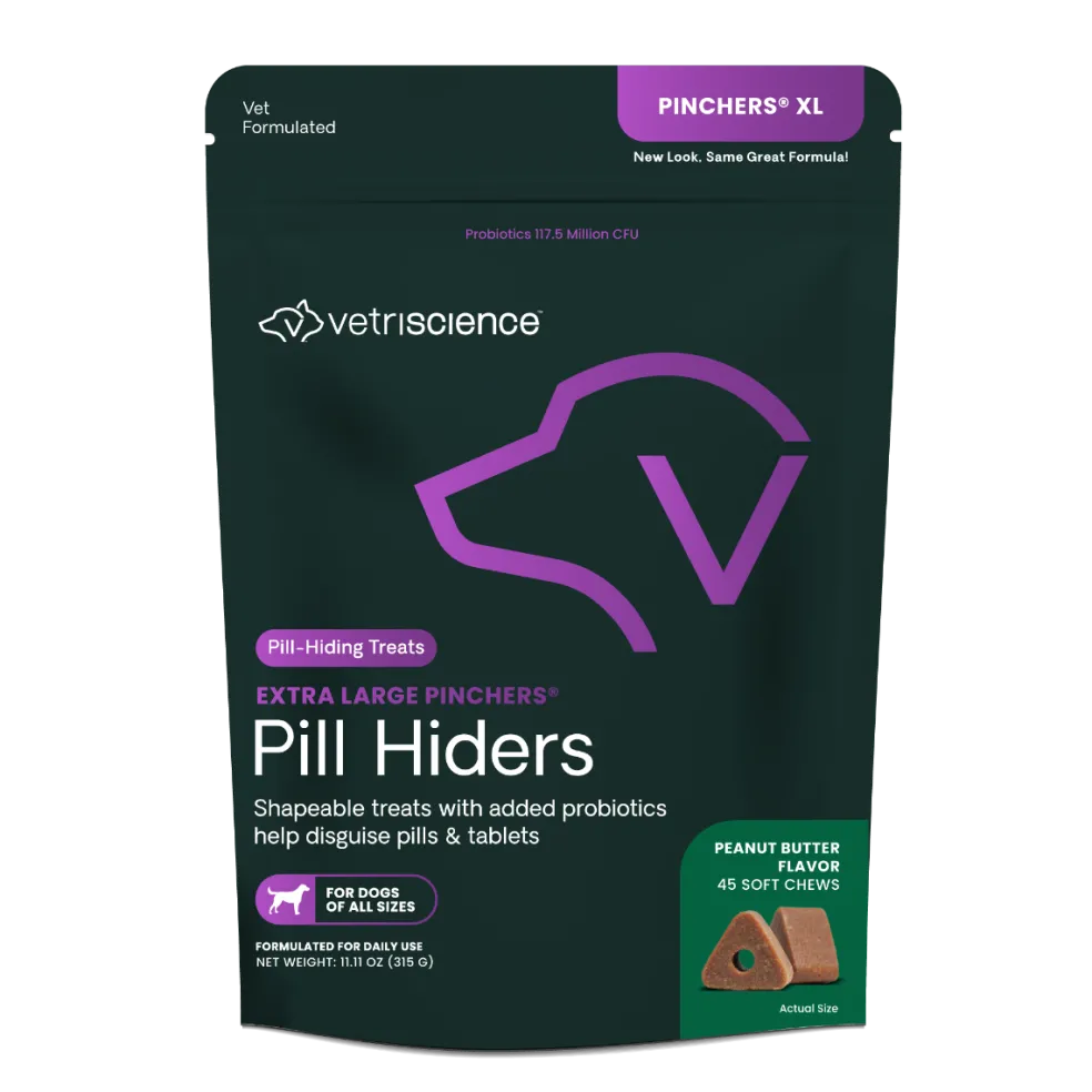 VetriScience Pinchers X-Large Pill Hiding Treats For Dogs, Peanut Butter Flavor