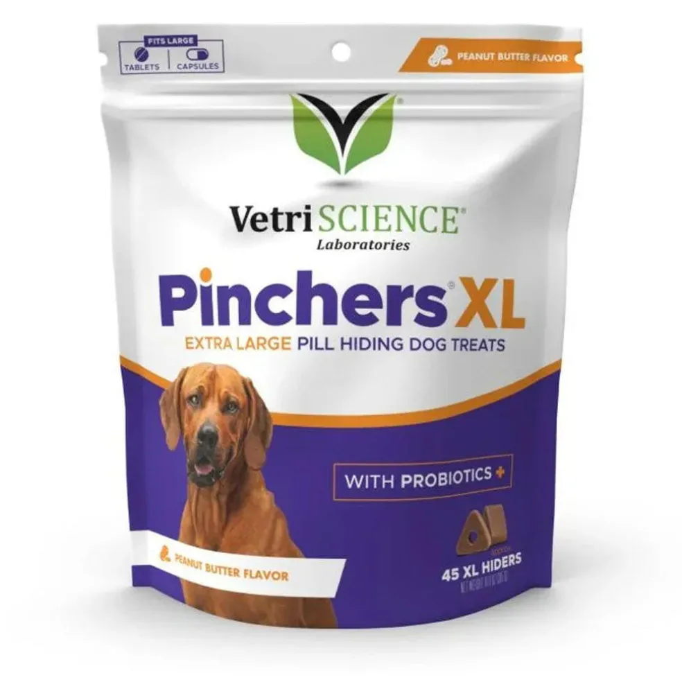 VetriScience Pinchers X-Large Pill Hiding Treats For Dogs, Peanut Butter Flavor