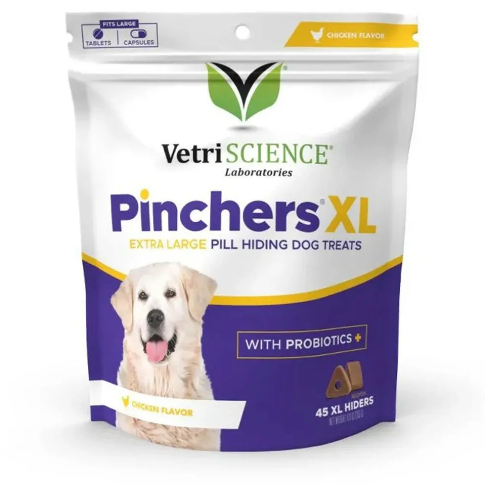 VetriScience Pinchers X-Large Pill Hiding Treats for Dogs, Chicken Flavor