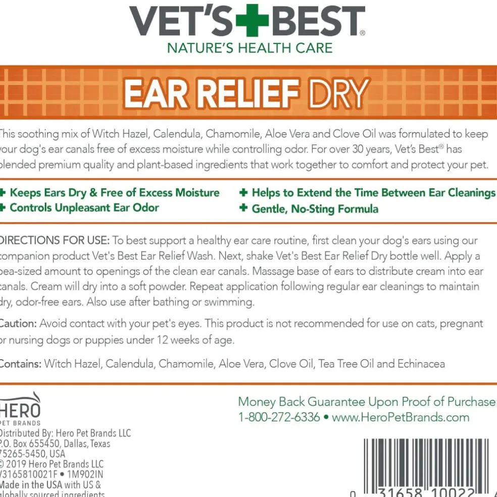 Vet's Best Ear Relief Dry (4 oz)