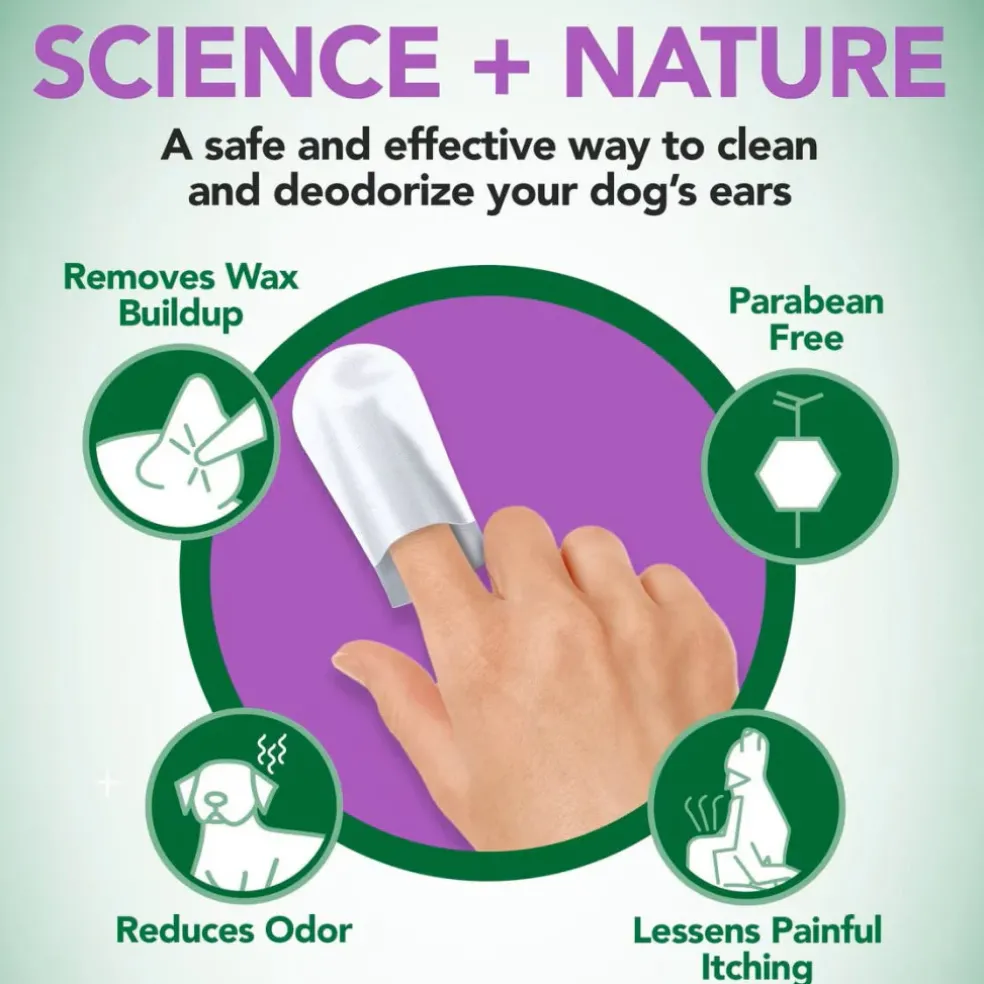 Vet's Best Ear Relief Finger Wipes for Dogs (50 ct)