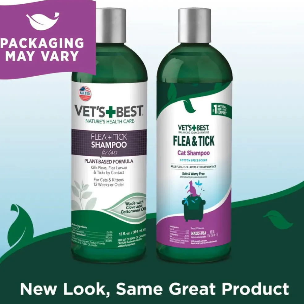 Vet's Best Flea and Tick Shampoo for Cats (12 oz)