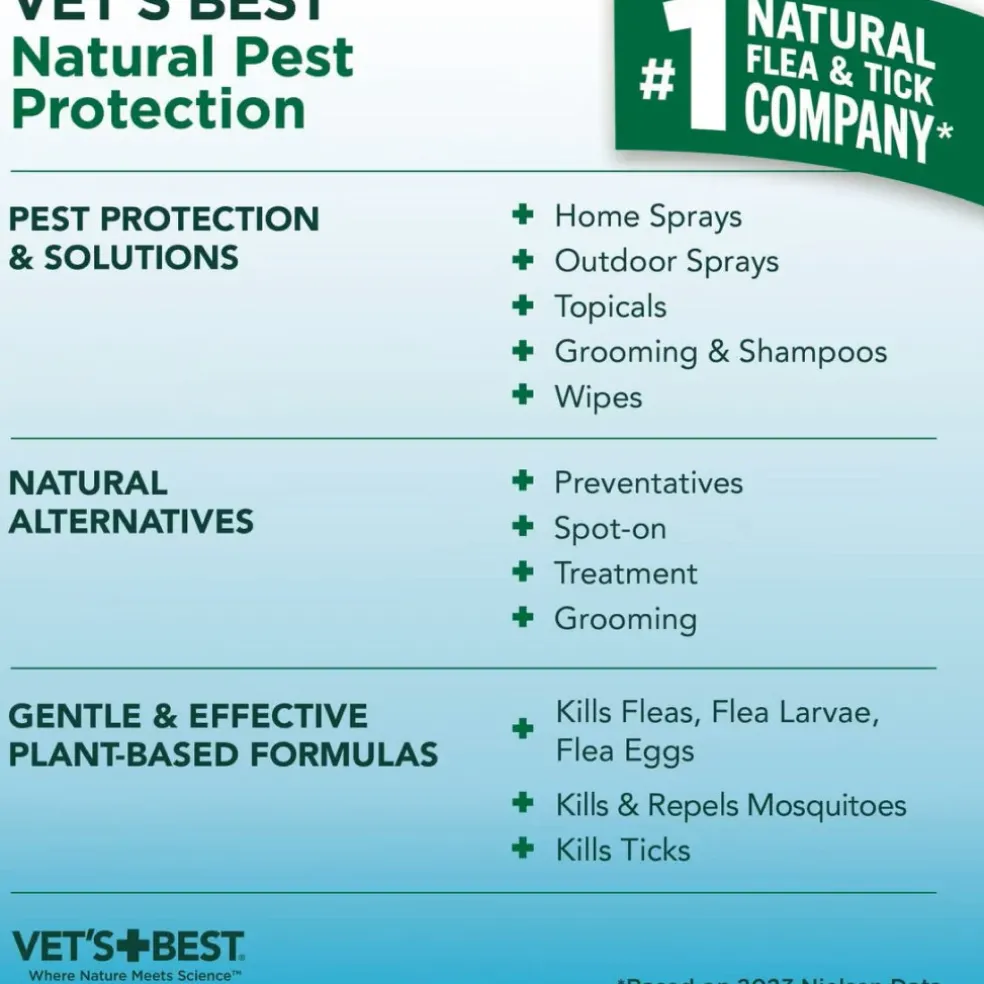 Vet's Best Flea and Tick Shampoo for Cats (12 oz)