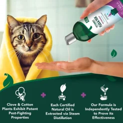 Vet's Best Flea and Tick Shampoo for Cats (12 oz)
