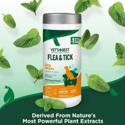 Vet's Best Flea and Tick Wipes for Dogs (50 ct)