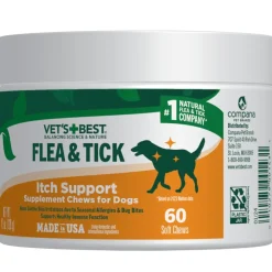 Vet's Best Flea & Tick Itch Support Supplement for Dogs (60 soft chews)