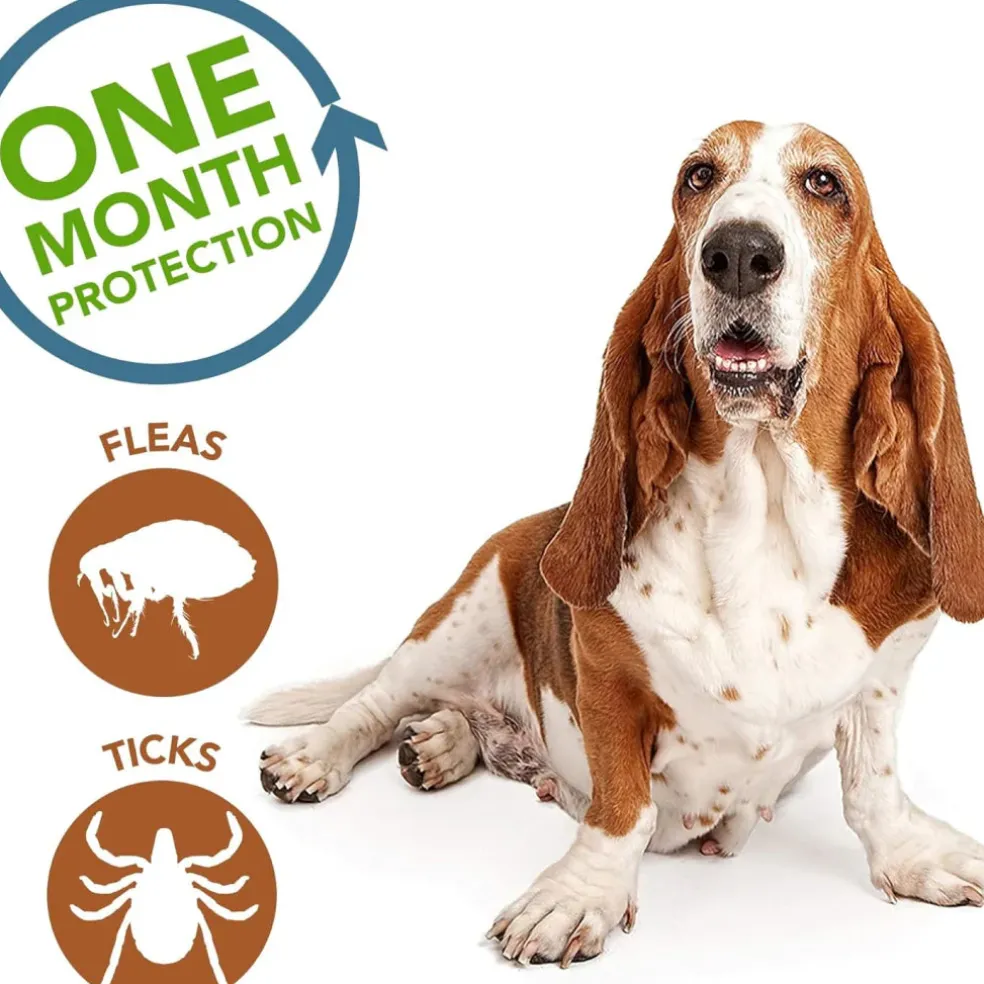 Vet's Best Flea & Tick Spot Treatment for Medium Dogs 16-40 lbs (4 doses)