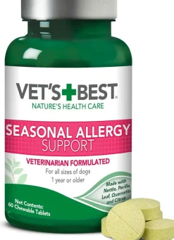 Vet's Best Seasonal Allergy Support Chewable Tablets For Dogs (60 Tablets)