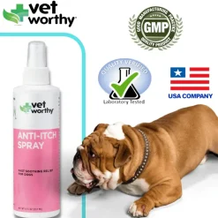 Vet Worthy Anti-Itch Spray for Dogs 8 oz