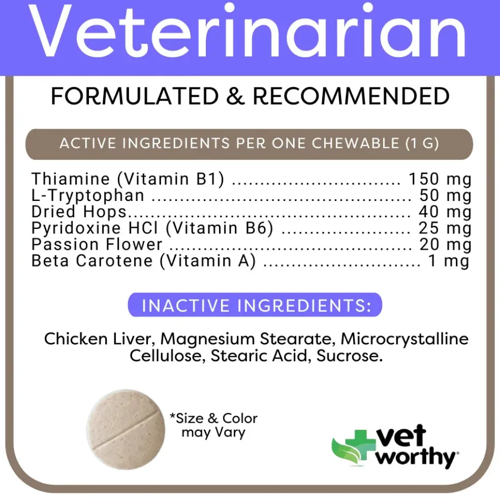 Vet Worthy Calming Soft Chews for Dogs (45 ct)